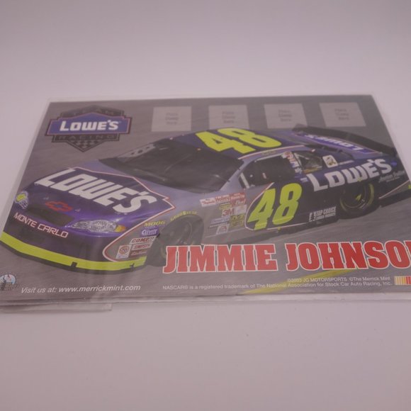 Jimmie Johnson 48 Lowes Spiral Notepad & Collectible Stamp Stickers - Picture 5 of 14